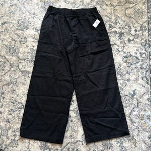 Linen, wide leg pants